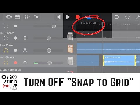 How To Turn Off Snap To Grid Garageband Ipad
